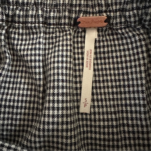 Free People In Full Swing Gingham Midi Skirt Size Small Black & White - Picture 12 of 14